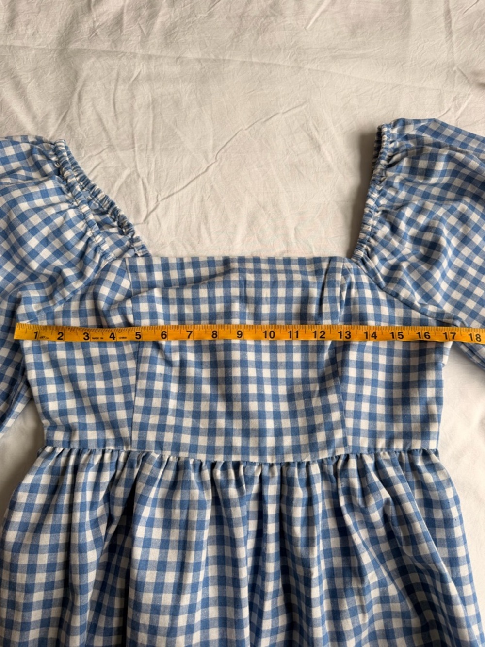 English Factory Blue and White Gingham Two-Piece Set - Picture 14 of 16